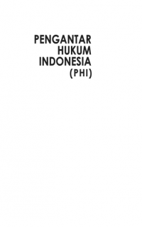 Pengantar Hukum Indonesia (PHI)